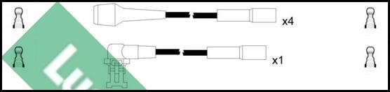 LUCAS LUC4476 - Комплект проводов зажигания avtokuzovplus.com.ua