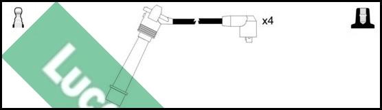 LUCAS LUC4489 - Комплект проводов зажигания avtokuzovplus.com.ua