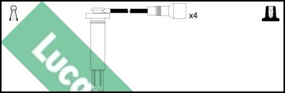 LUCAS LUC4496 - Комплект проводів запалювання autocars.com.ua