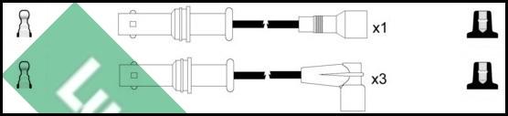 LUCAS LUC4497 - Комплект проводов зажигания autodnr.net
