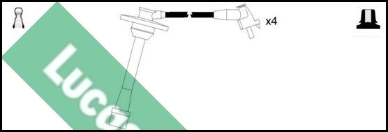 LUCAS LUC4552 - Комплект проводів запалювання autocars.com.ua