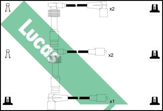 LUCAS LUC4603 - Комплект проводів запалювання autocars.com.ua