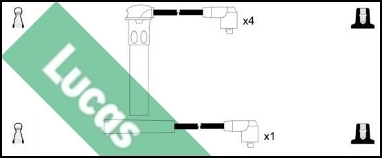 LUCAS LUC4622 - Комплект проводів запалювання autocars.com.ua