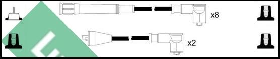 LUCAS LUC5104 - Комплект проводів запалювання autocars.com.ua