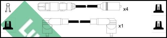 LUCAS LUC5224 - Комплект проводов зажигания autodnr.net