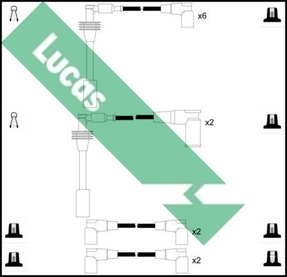 LUCAS LUC5269 - Комплект проводів запалювання autocars.com.ua