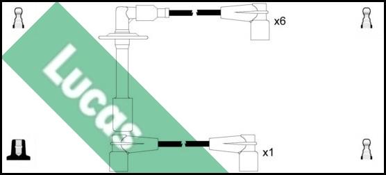 LUCAS LUC5270 - Комплект проводів запалювання autocars.com.ua
