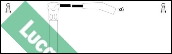 LUCAS LUC7027 - Комплект проводів запалювання autocars.com.ua