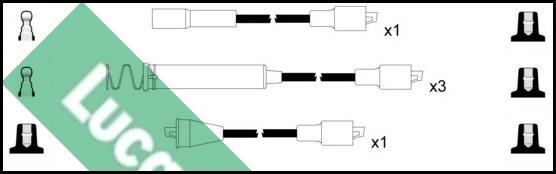 LUCAS LUC7030 - Комплект проводов зажигания avtokuzovplus.com.ua