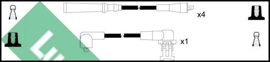 LUCAS LUC7036 - Комплект проводов зажигания avtokuzovplus.com.ua