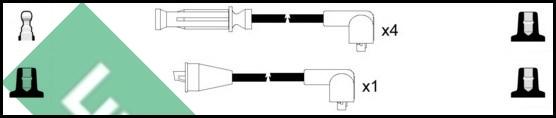 LUCAS LUC7041 - Комплект проводов зажигания avtokuzovplus.com.ua