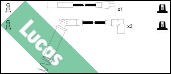 LUCAS LUC7043 - Комплект проводов зажигания autodnr.net
