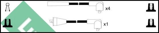 LUCAS LUC7088 - Комплект проводов зажигания autodnr.net