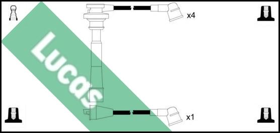 LUCAS LUC7109 - Комплект проводів запалювання autocars.com.ua