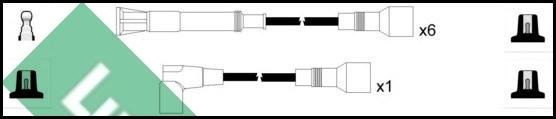 LUCAS LUC7113 - Комплект проводів запалювання autocars.com.ua