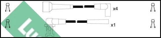 LUCAS LUC7128 - Комплект проводів запалювання autocars.com.ua