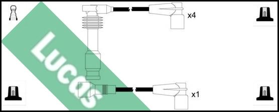 LUCAS LUC7130 - Комплект проводов зажигания autodnr.net
