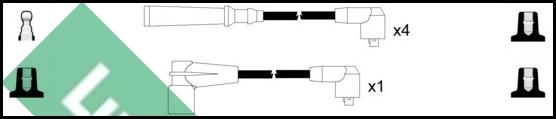 LUCAS LUC7141 - Комплект проводов зажигания avtokuzovplus.com.ua