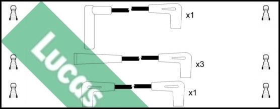 LUCAS LUC7156 - Комплект проводів запалювання autocars.com.ua
