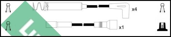 LUCAS LUC7160 - Комплект проводов зажигания autodnr.net
