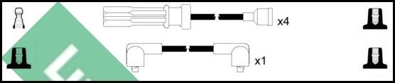 LUCAS LUC7168 - Комплект проводов зажигания autodnr.net