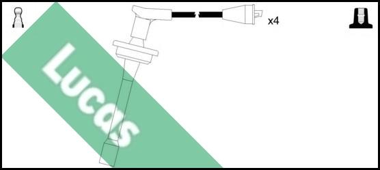LUCAS LUC7177 - Комплект проводів запалювання autocars.com.ua