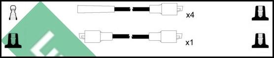 LUCAS LUC7189 - Комплект проводів запалювання autocars.com.ua
