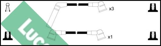 LUCAS LUC7204 - Комплект проводів запалювання autocars.com.ua