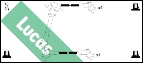 LUCAS LUC7213 - Комплект проводів запалювання autocars.com.ua