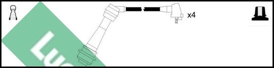 LUCAS LUC7215 - Комплект проводів запалювання autocars.com.ua