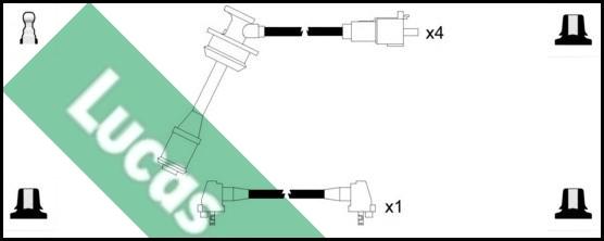 LUCAS LUC7224 - Комплект проводів запалювання autocars.com.ua