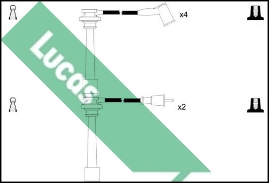 LUCAS LUC7227 - Комплект проводів запалювання autocars.com.ua