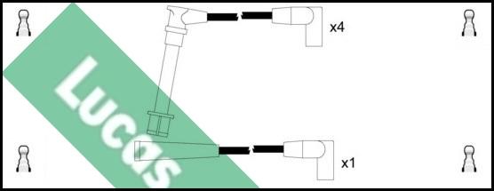 LUCAS LUC7232 - Комплект проводів запалювання autocars.com.ua