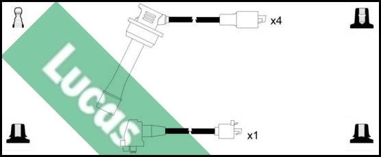 LUCAS LUC7288 - Комплект проводов зажигания avtokuzovplus.com.ua