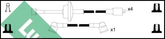 LUCAS LUC7290 - Комплект проводів запалювання autocars.com.ua