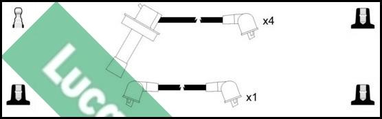 LUCAS LUC7292 - Комплект проводів запалювання autocars.com.ua