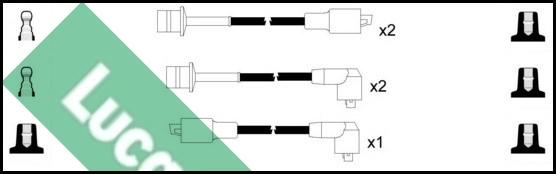 LUCAS LUC7296 - Комплект проводов зажигания avtokuzovplus.com.ua