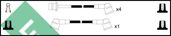 LUCAS LUC7298 - Комплект проводів запалювання autocars.com.ua