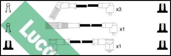 LUCAS LUC7306 - Комплект проводов зажигания avtokuzovplus.com.ua