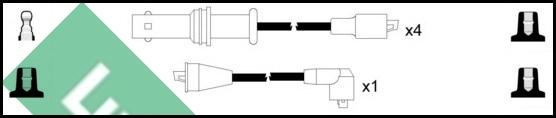 LUCAS LUC7327 - Комплект проводів запалювання autocars.com.ua