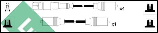 LUCAS LUC7351 - Комплект проводів запалювання autocars.com.ua