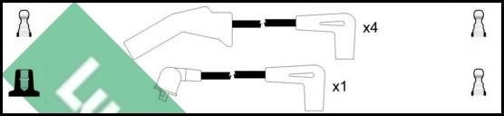 LUCAS LUC7428 - Комплект проводів запалювання autocars.com.ua