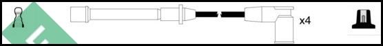 LUCAS LUC7432 - Комплект проводов зажигания avtokuzovplus.com.ua