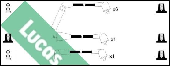LUCAS LUC7451 - Комплект проводів запалювання autocars.com.ua
