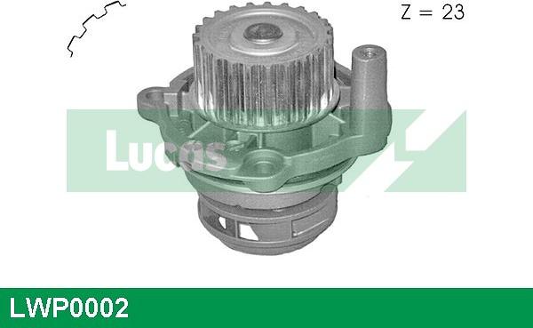 LUCAS LWP0002 - Водяний насос autocars.com.ua