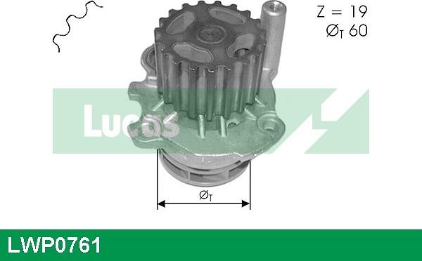 LUCAS LWP0761 - Водяний насос autocars.com.ua