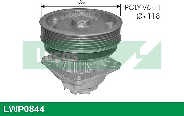 LUCAS LWP0844 - Водяной насос avtokuzovplus.com.ua