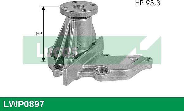 LUCAS LWP0897 - Водяний насос autocars.com.ua