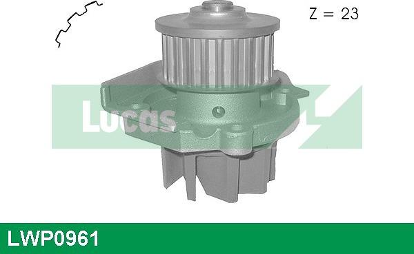 LUCAS LWP0961 - Водяний насос autocars.com.ua