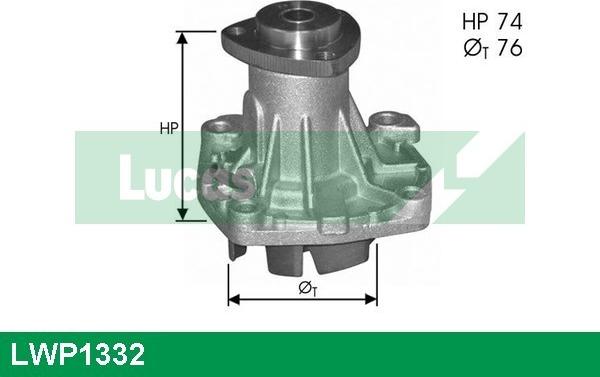 LUCAS LWP1332 - Водяной насос avtokuzovplus.com.ua